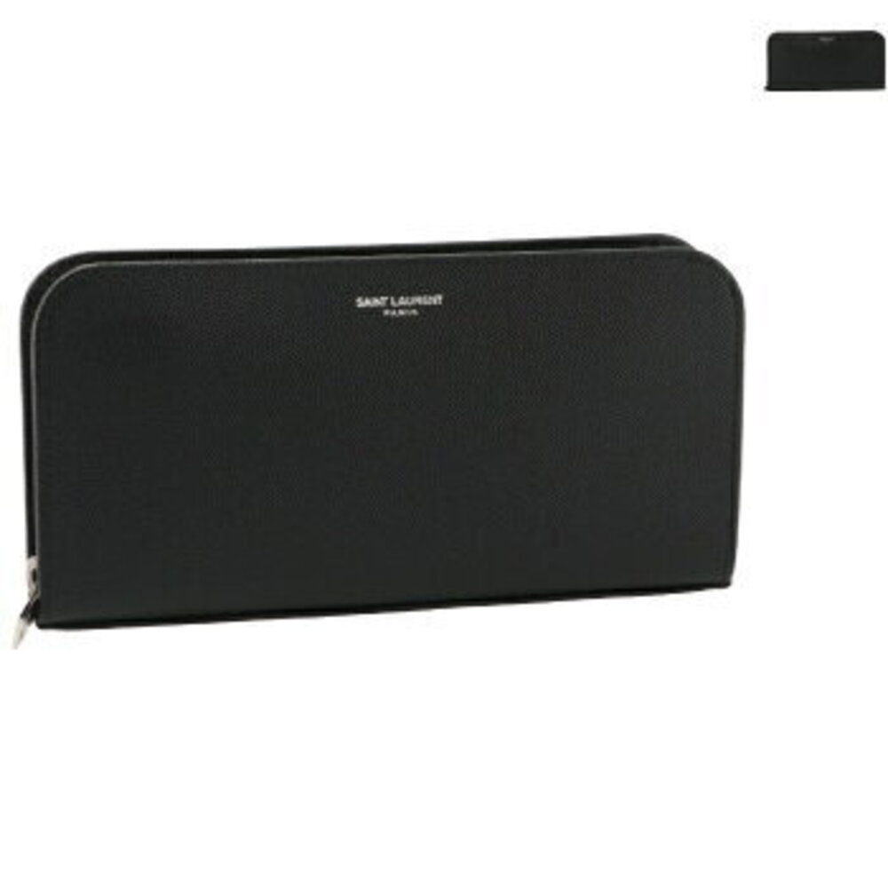 Saint Laurent Paris Zip Around Wallet Bill Coin Purse